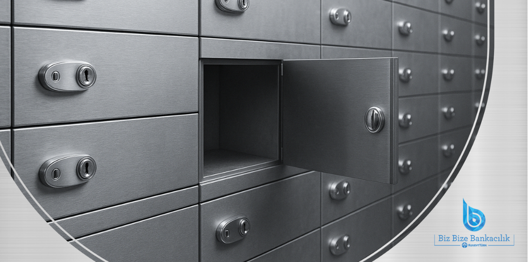 Safe deposit box at the bank