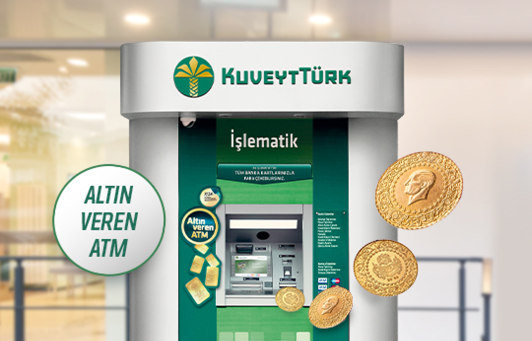 Kuveyt Türk Altın veren ATM