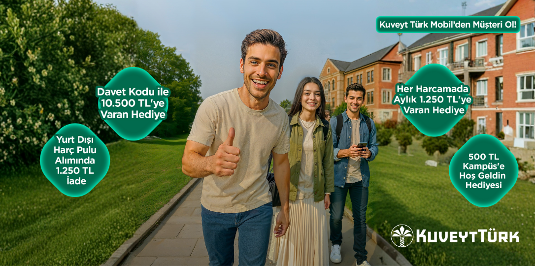 Kuveyt Türk Mobilden müşteri ol 10.500 TL ye varan ödüller kazan